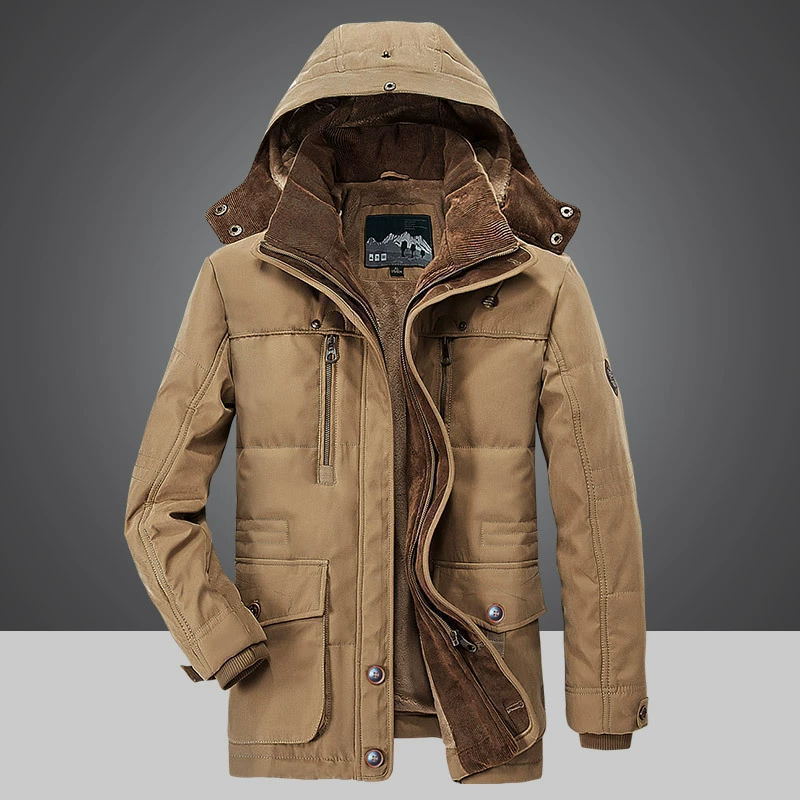 Chaqueta de Terciopelo con Múltiples Bolsillos para Hombre