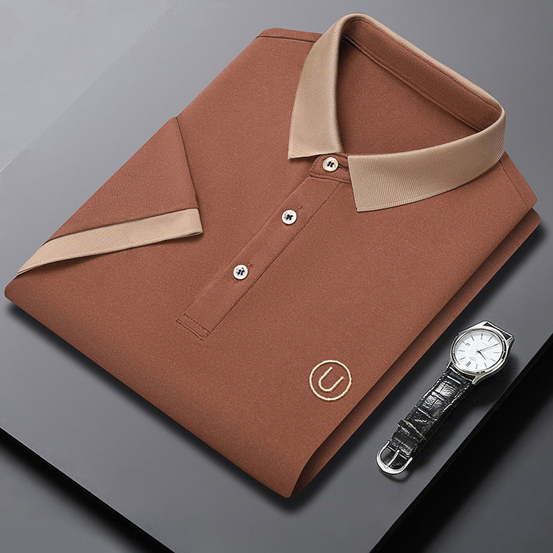 Camiseta Tipo Polo de Manga Corta en Color Sólido | Ideal para el Verano