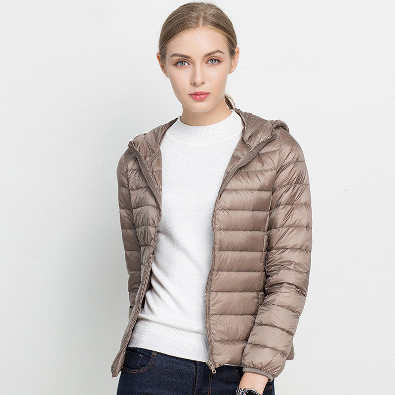 Chaqueta Ligera Acolchada con Capucha para Mujer | Ideal para Invierno