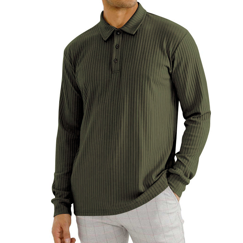 Camiseta de Hombre de Manga Larga en Mezcla de Algodón | Ideal para Primavera y Otoño