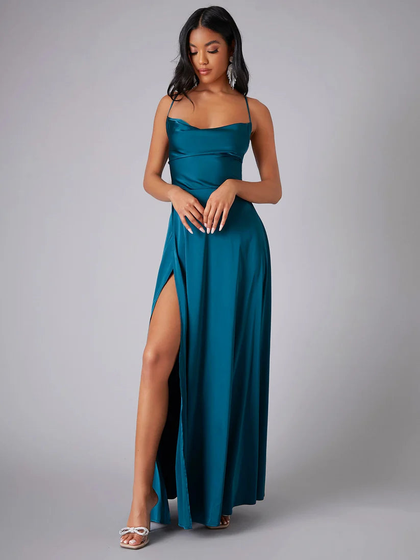 Vestido Largo Fluido con Espalda Abierta | Ideal para Primavera y Verano