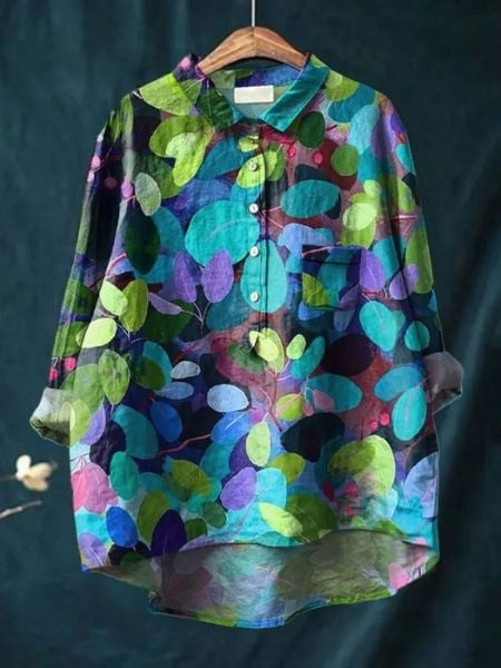 Blusa de estampado floral con tela ligera | Ideal para primavera y verano