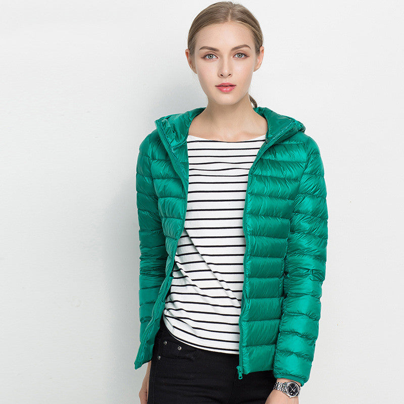 Chaqueta Ligera Acolchada con Capucha para Mujer | Ideal para Invierno