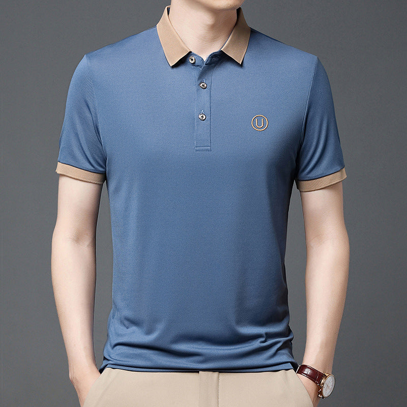 Camiseta Tipo Polo de Manga Corta en Color Sólido | Ideal para el Verano