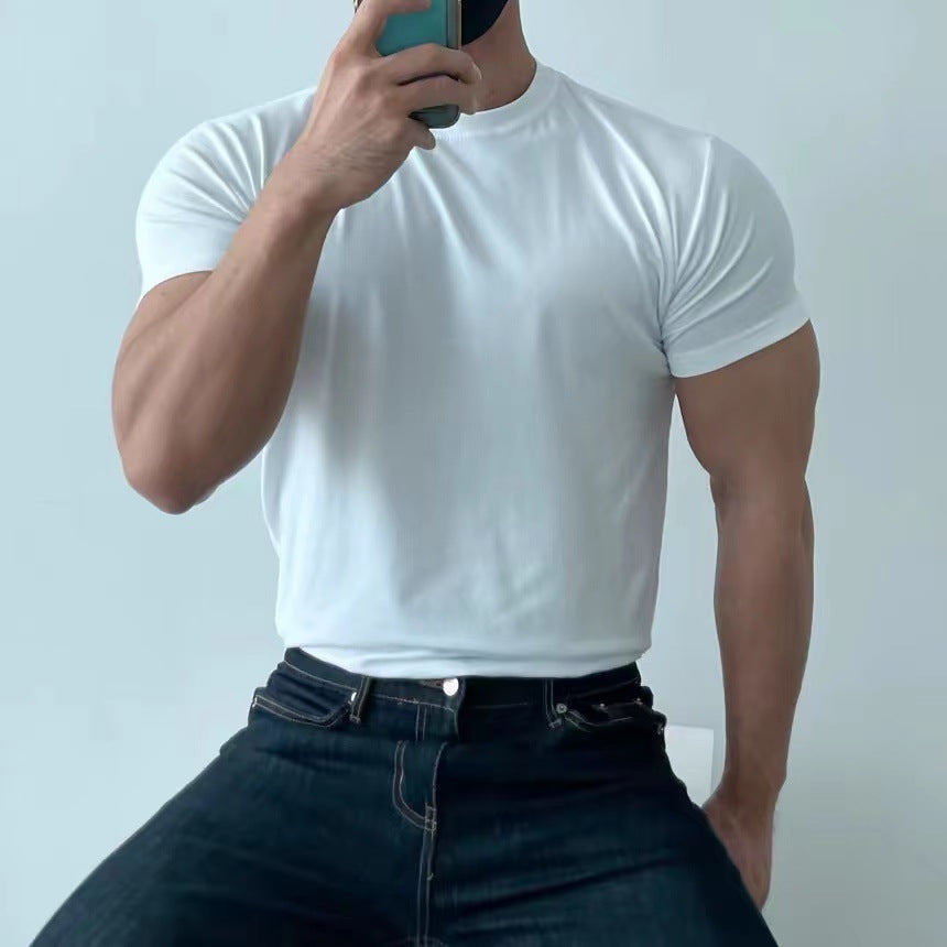 Camiseta de Hombre de Secado Rápido con Corte Slim y Manga Corta | Ideal para Verano