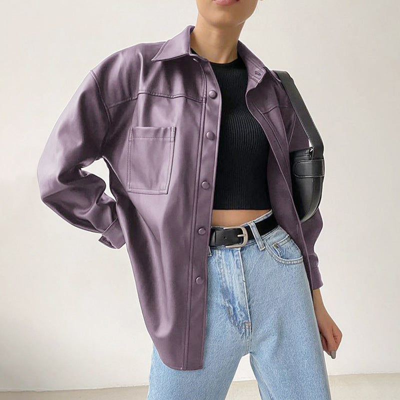 Chaqueta de Moto para Mujer de Cuero PU | Ideal para Todas las Estaciones
