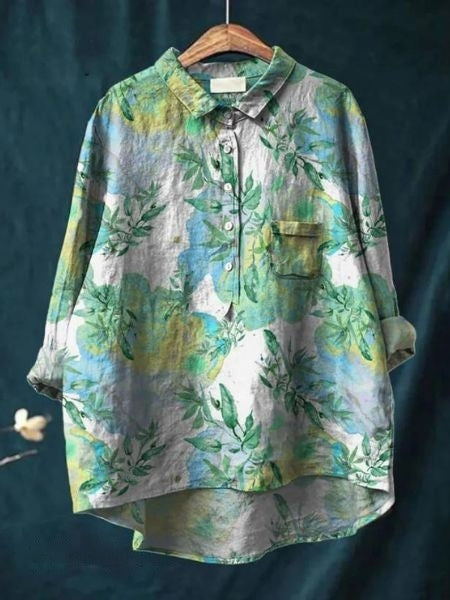 Blusa de estampado floral con tela ligera | Ideal para primavera y verano