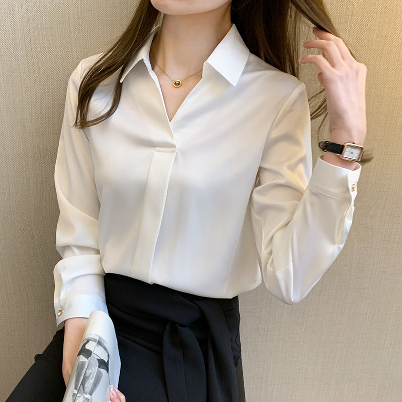 Camisa De Mujer De Chifón Con Estampado Tipo Cárdigan | Ideal Para Primavera Y Otoño