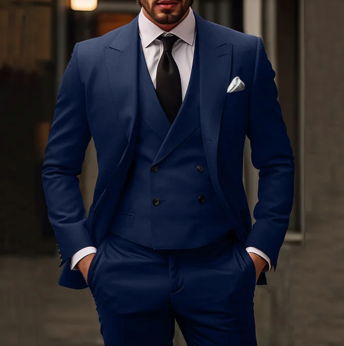 Traje de Hombre de Tres Piezas con Blazer, Chaleco y Pantalón | Ideal para Todas las Estaciones