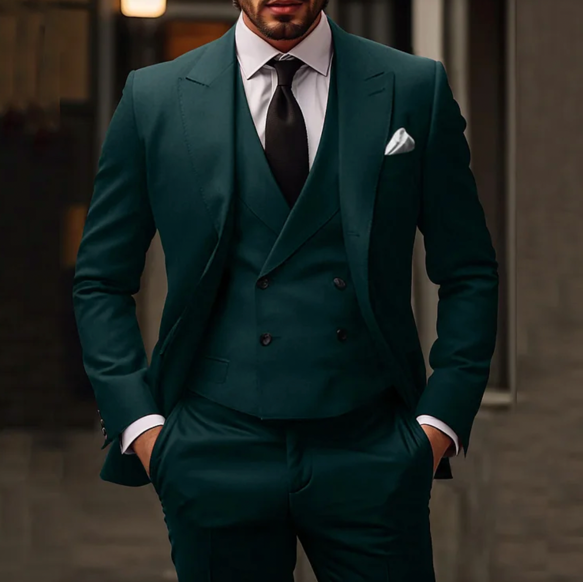 Traje de Hombre de Tres Piezas con Blazer, Chaleco y Pantalón | Ideal para Todas las Estaciones