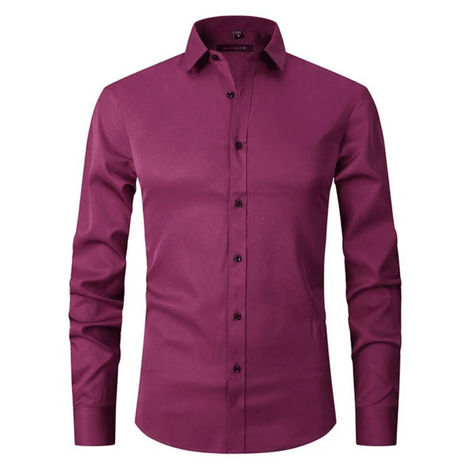 Camisa de Manga Larga Clásica para Hombre | Ajuste Ceñido y Diseño Formal