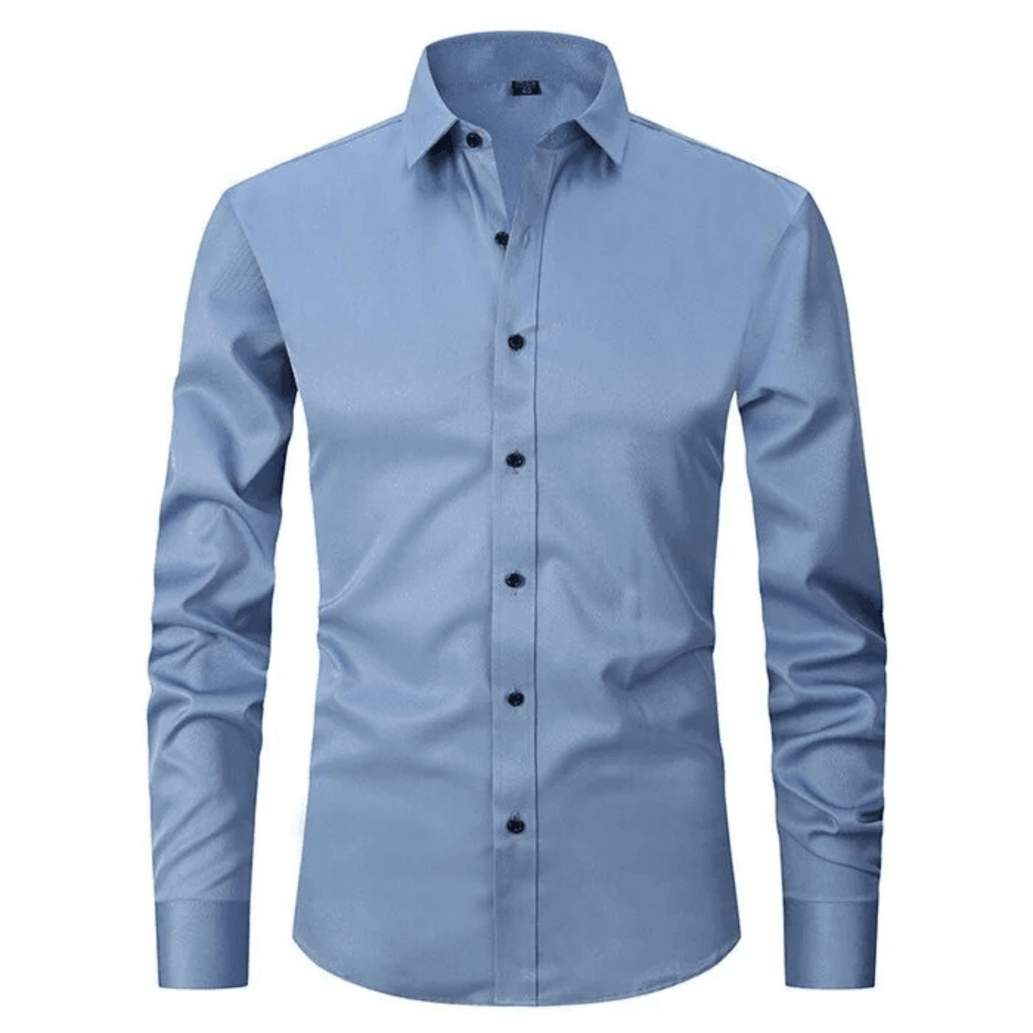 Camisa de Manga Larga Clásica para Hombre | Ajuste Ceñido y Diseño Formal