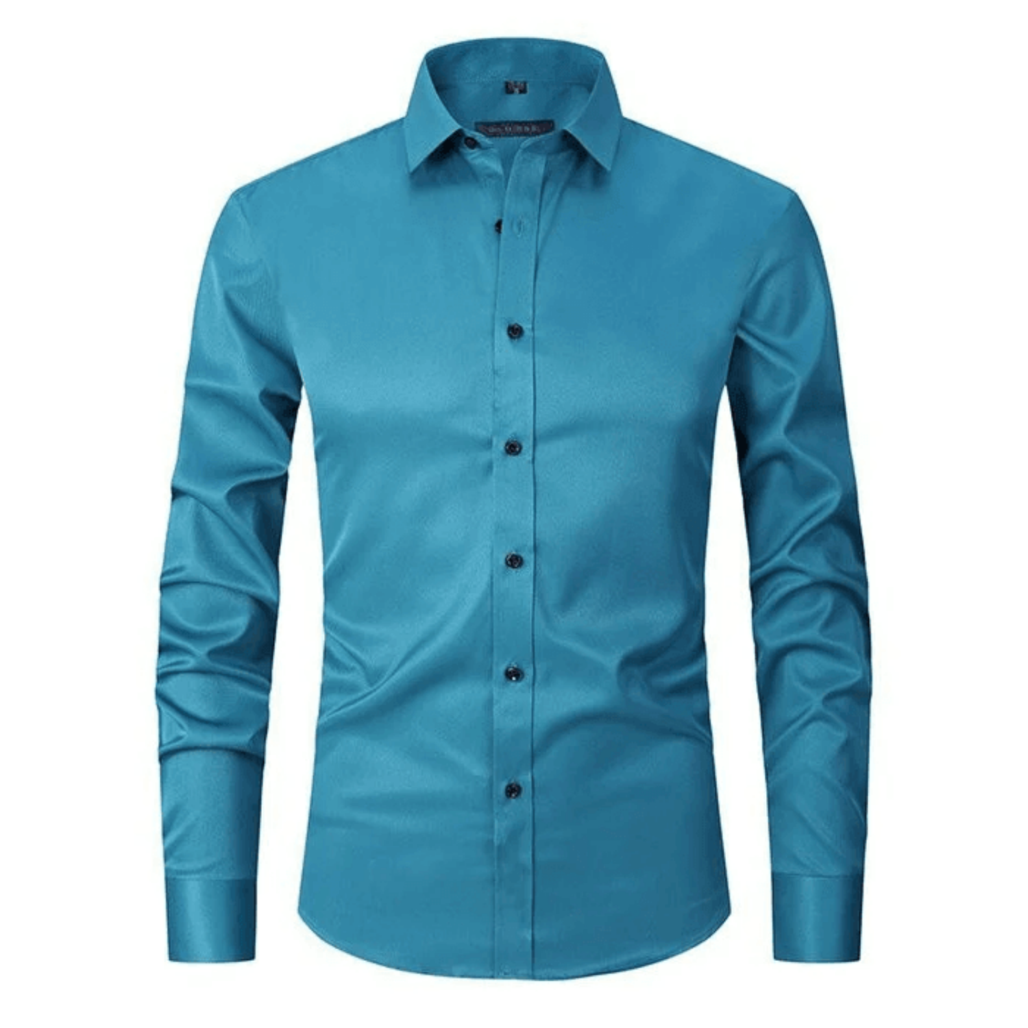 Camisa de Manga Larga Clásica para Hombre | Ajuste Ceñido y Diseño Formal