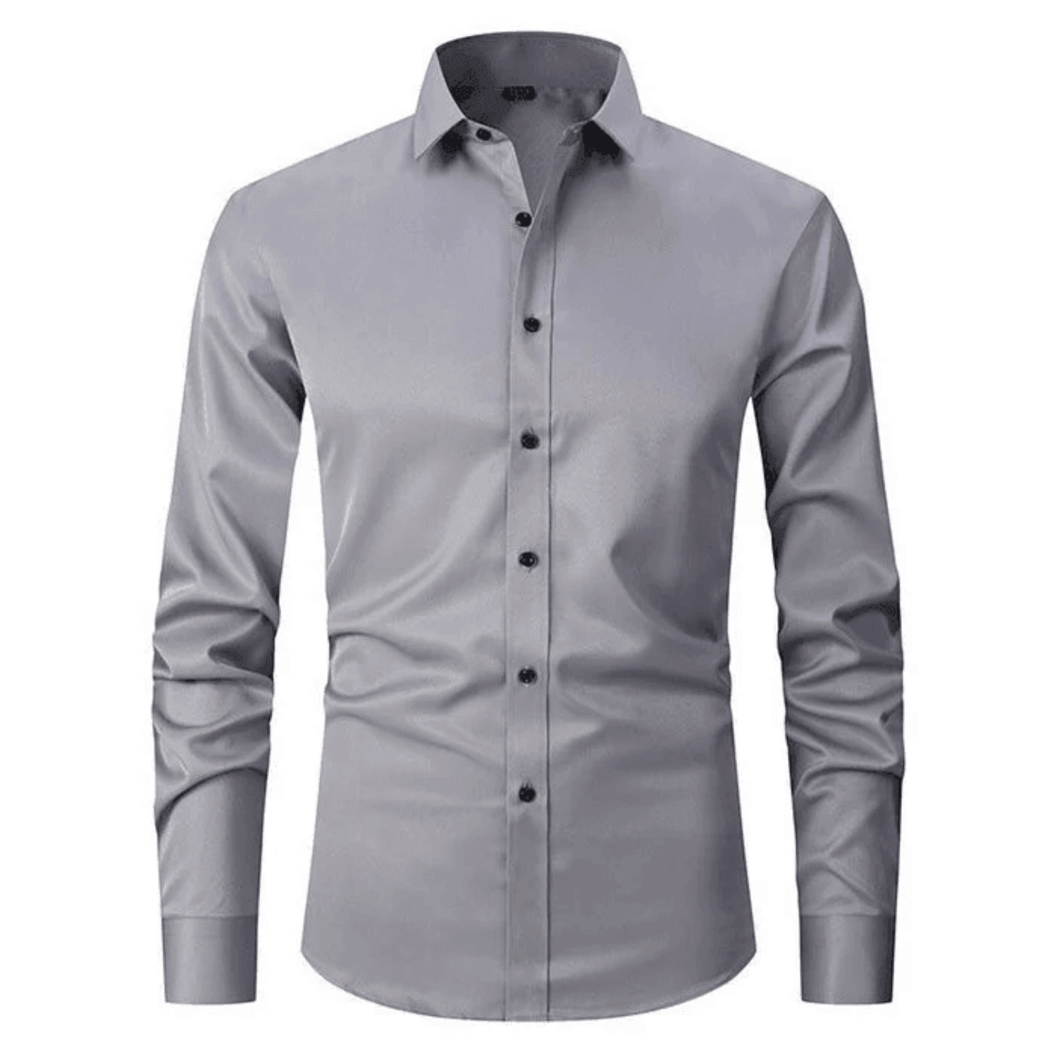 Camisa de Manga Larga Clásica para Hombre | Ajuste Ceñido y Diseño Formal