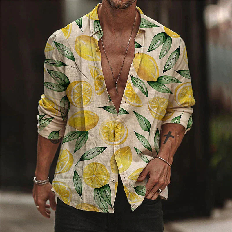 Camisa de verano casual para hombre con diseño ligero