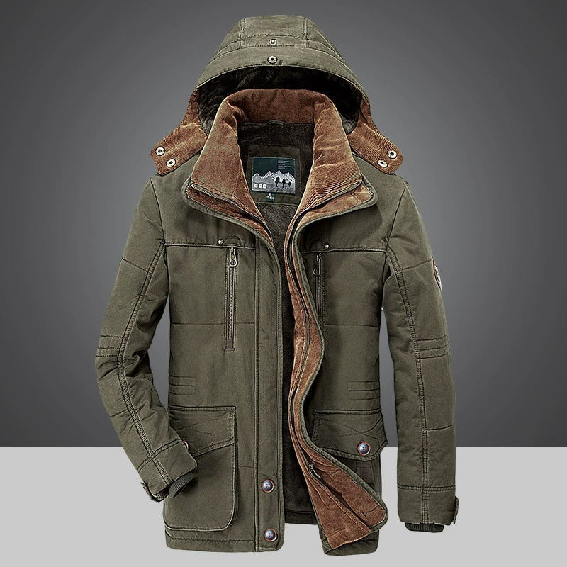 Chaqueta de Terciopelo con Múltiples Bolsillos para Hombre