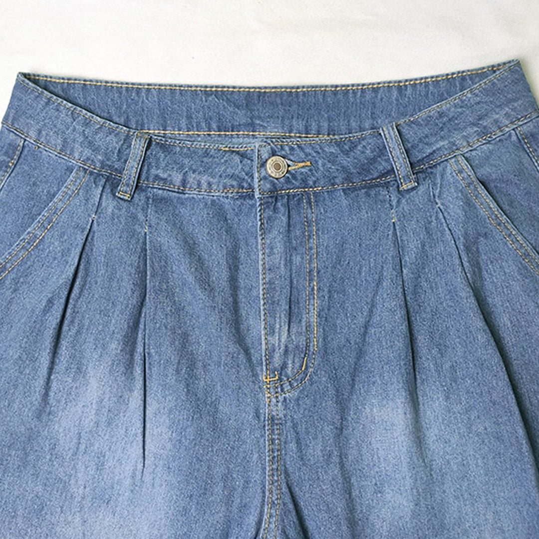 Jeans clásicos de corte recto para mujer - Versátiles y duraderos