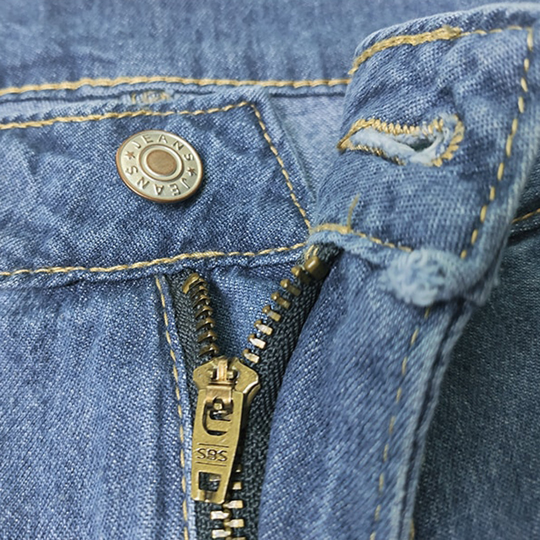 Jeans clásicos de corte recto para mujer - Versátiles y duraderos