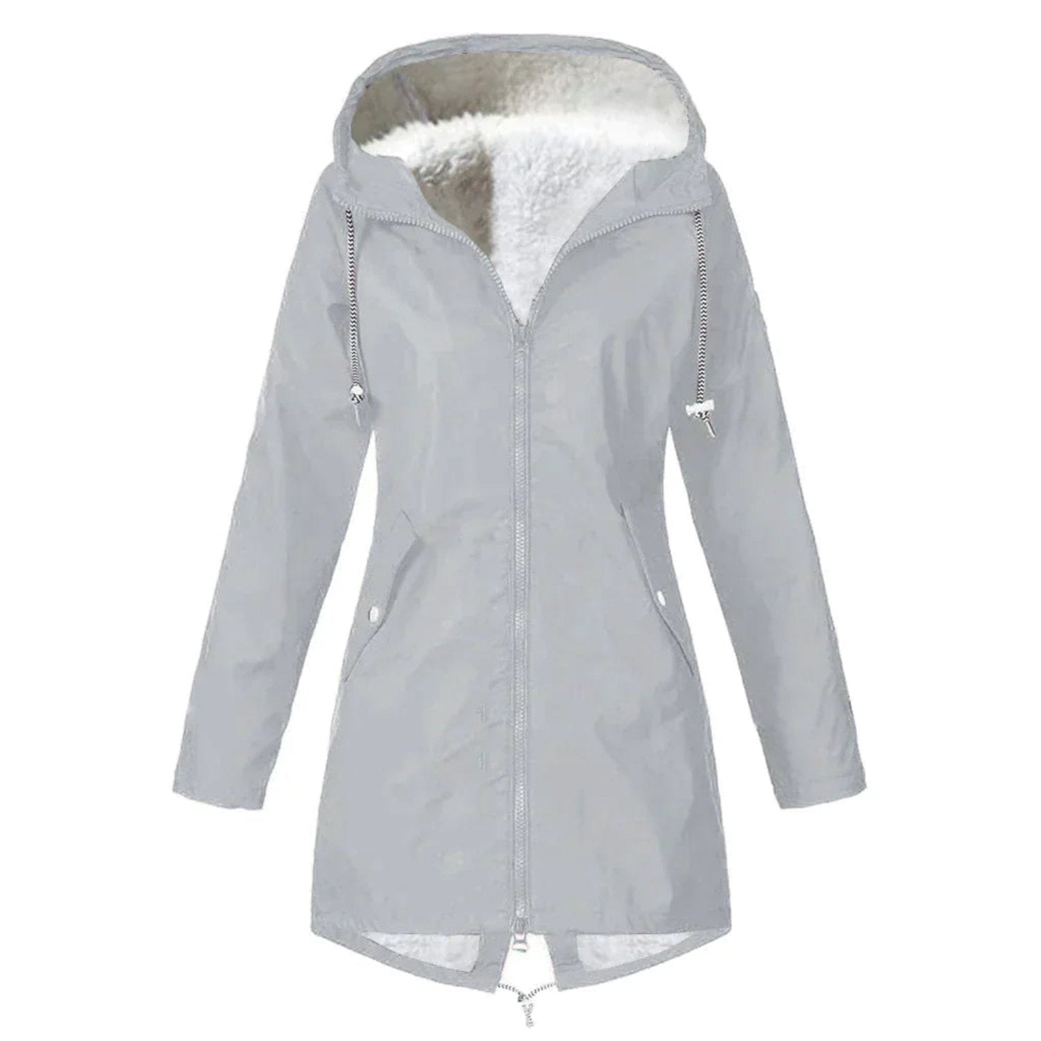 Abrigo Casual de Invierno a Prueba de Viento con Capucha – Diseño Simple y Funcional