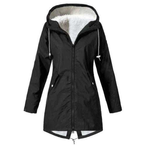 Abrigo Casual de Invierno a Prueba de Viento con Capucha – Diseño Simple y Funcional