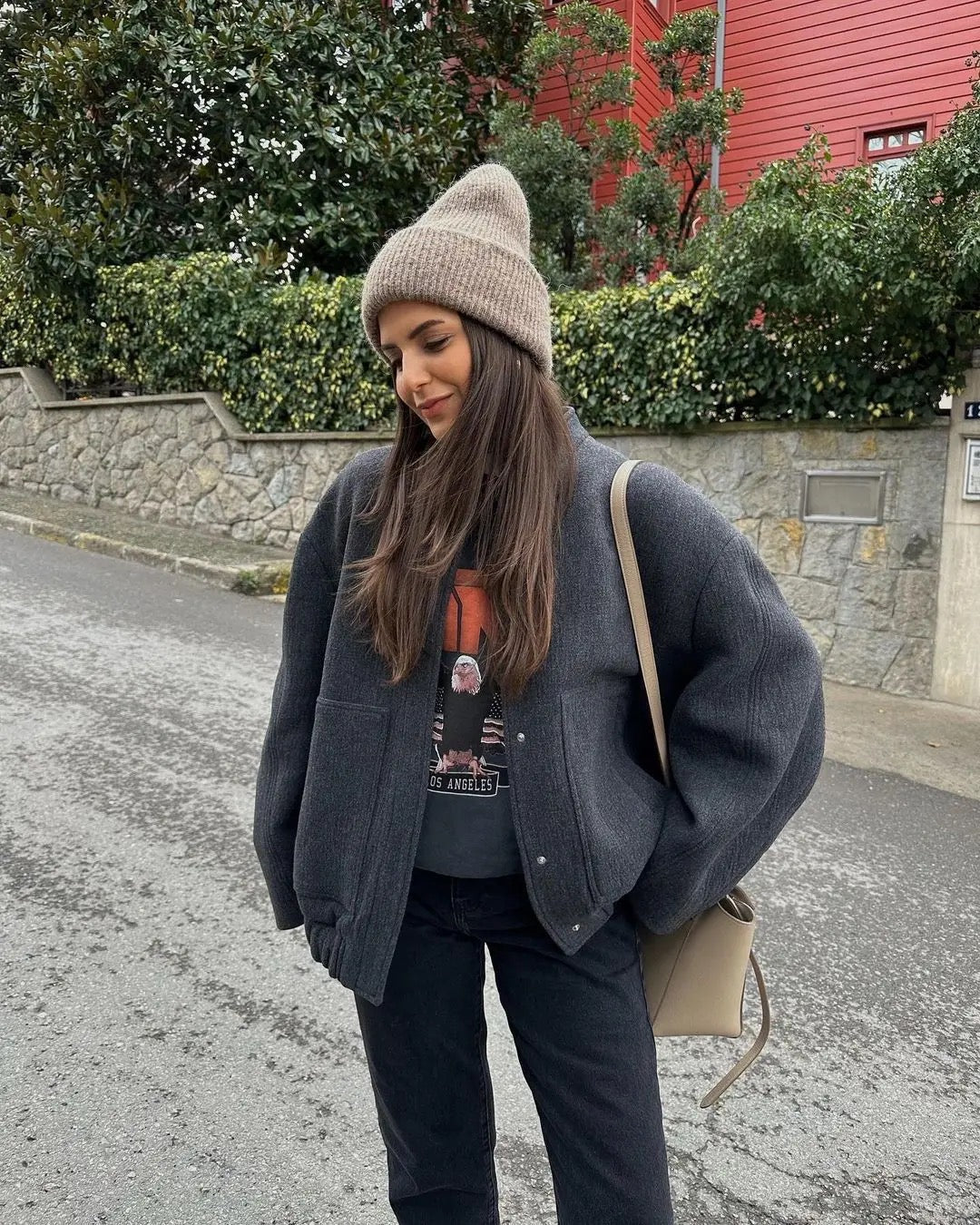 Chaqueta de tweed cálida para mujer con diseño clásico | Ideal para invierno