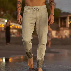 Pantalones de Lino Ligeros para Hombre con Corte Relajado | Ideal para Verano