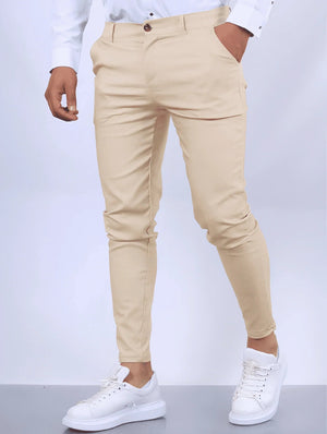 Pantalones Slim Fit con Tejido Elástico de – Ideal para Primavera y Verano