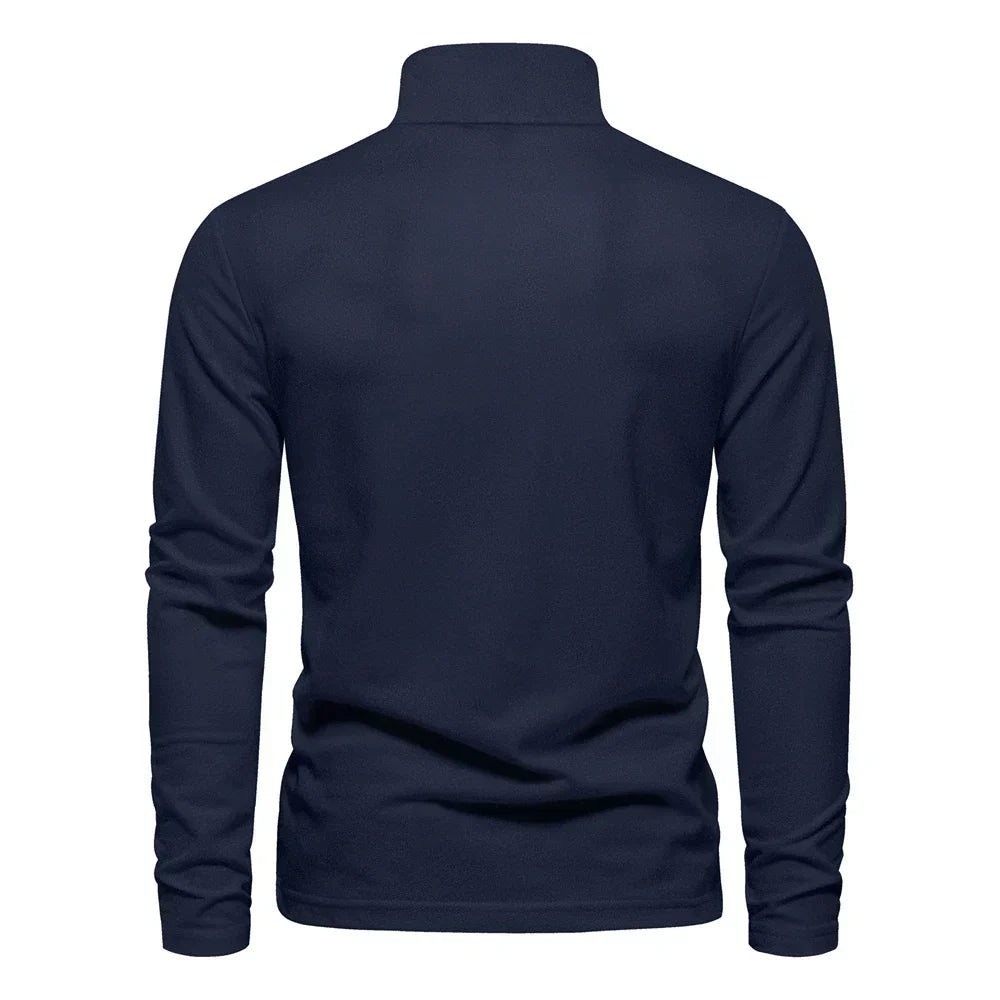 Camisa Tipo Polo De Hombre De Manga Larga Con Tejido Transpirable | Ideal Para Primavera Y Otoño