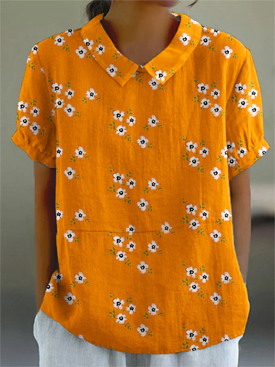 Blusa con estampado floral y mangas largas | Ideal para primavera y otoño
