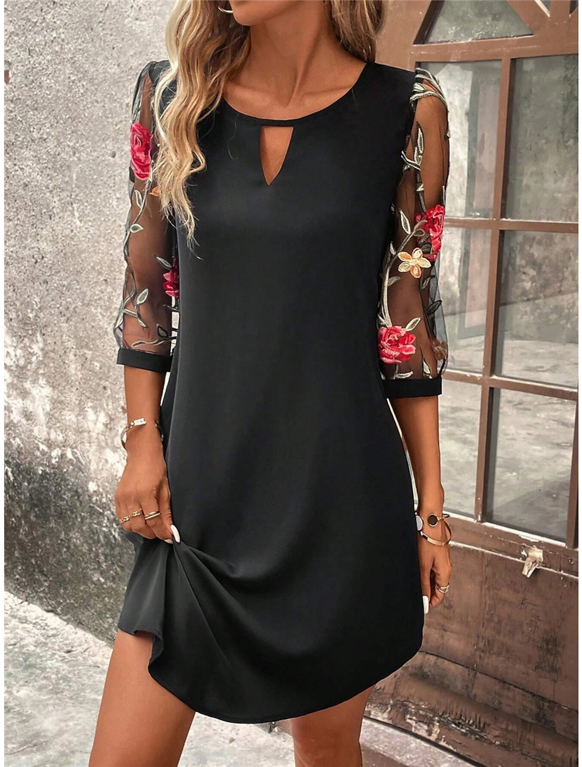 Vestido de Noche Elegante y Fluido | Ideal para Primavera y Otoño
