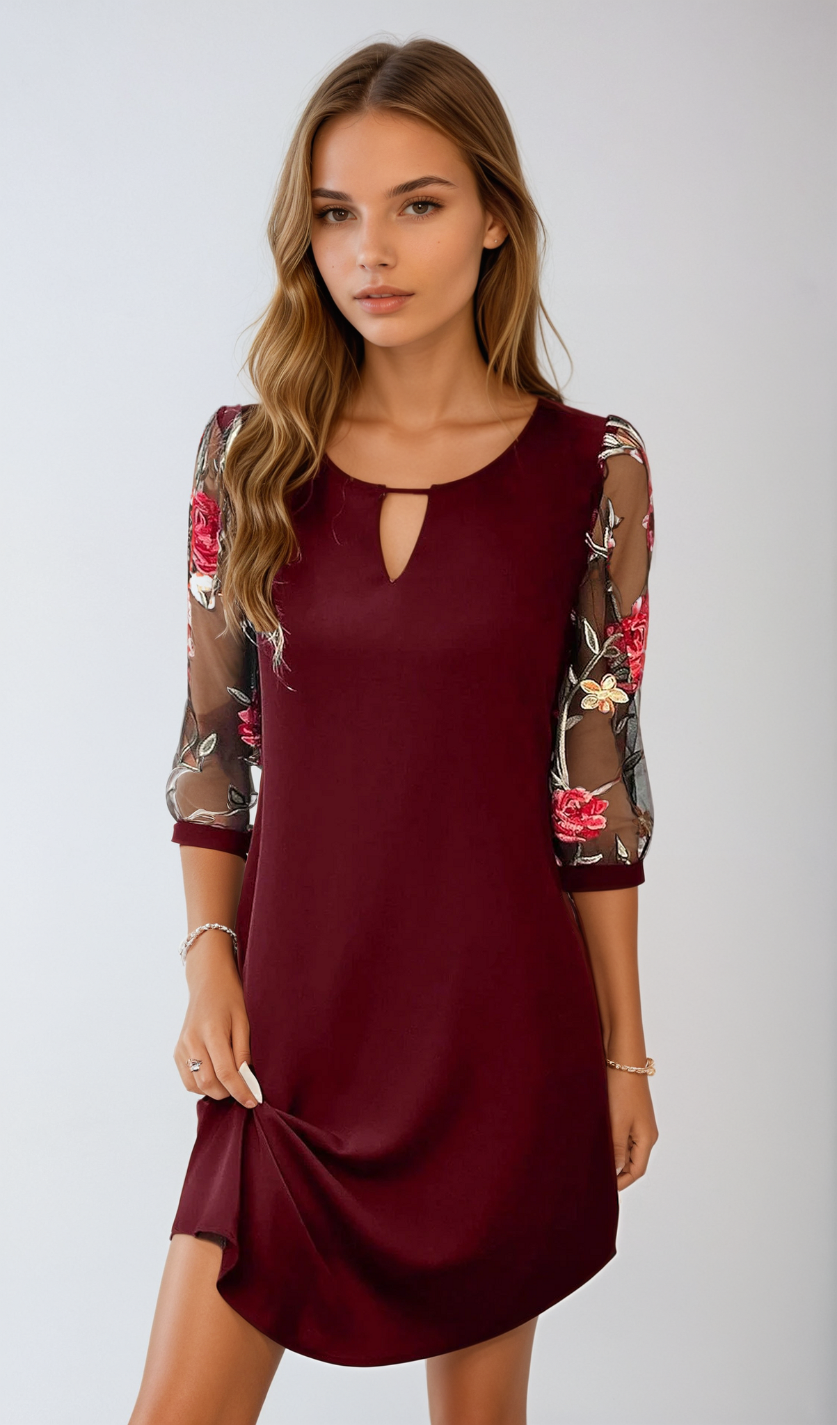 Vestido de Noche Elegante y Fluido | Ideal para Primavera y Otoño