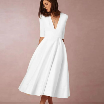 Vestido Vintage A-Line de los 60 con Falda Acampanada | Ideal para Primavera y Otoño