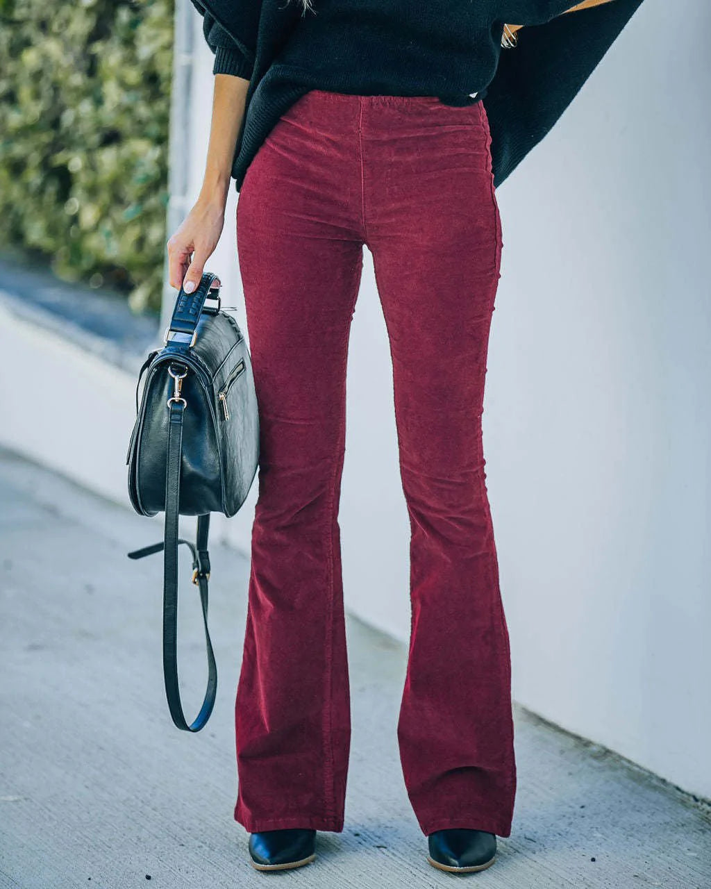 Pantalones Acampanados De Cintura Alta Para Mujer | Ideal Para Primavera Y Otoño