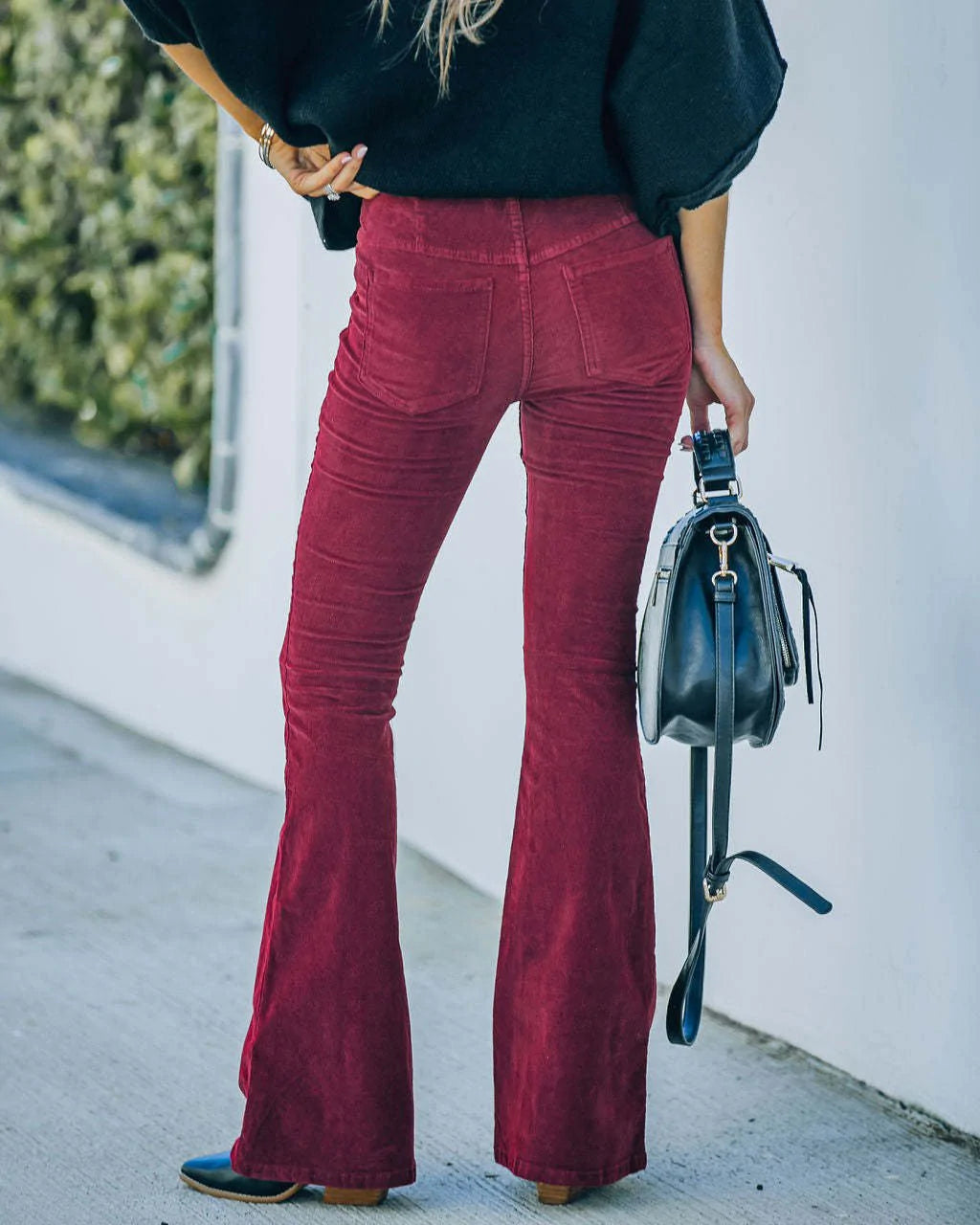 Pantalones Acampanados De Cintura Alta Para Mujer | Ideal Para Primavera Y Otoño