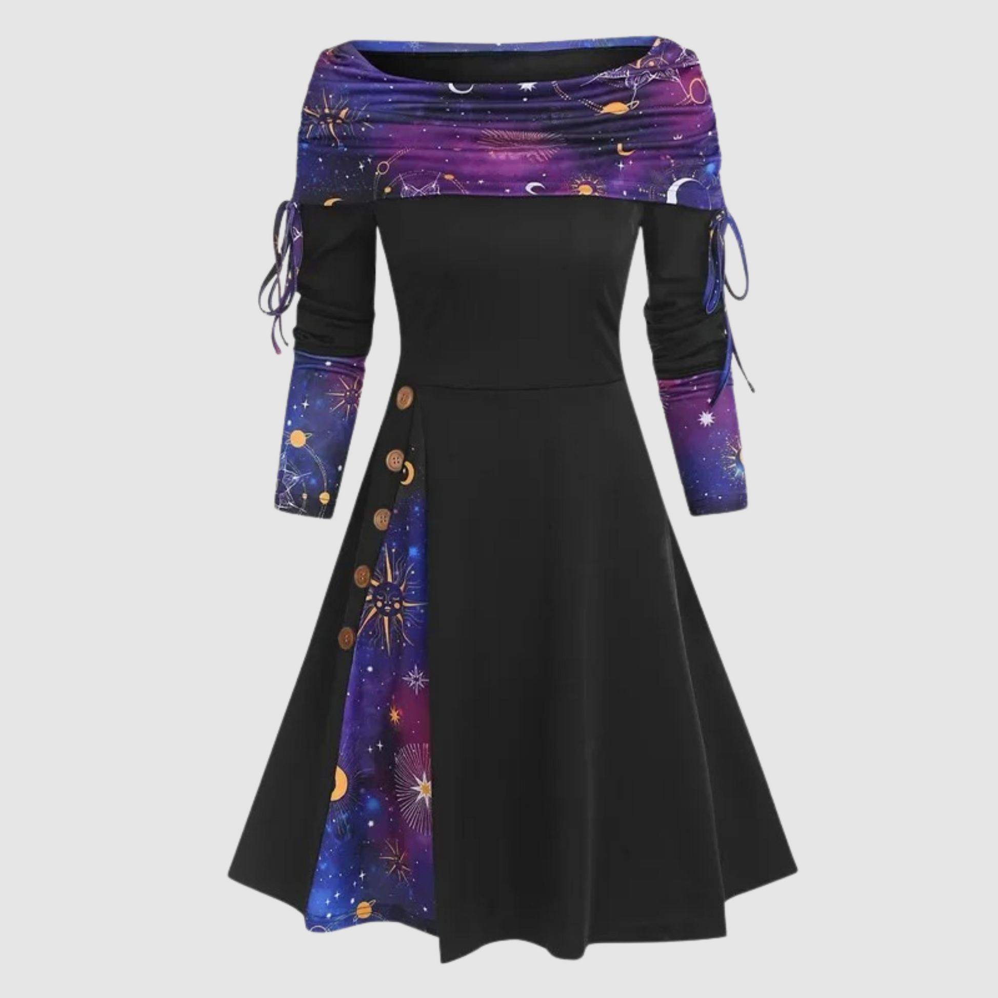 Vestido Corto De Punto De Manga Larga | Ideal Para Primavera Y Otoño