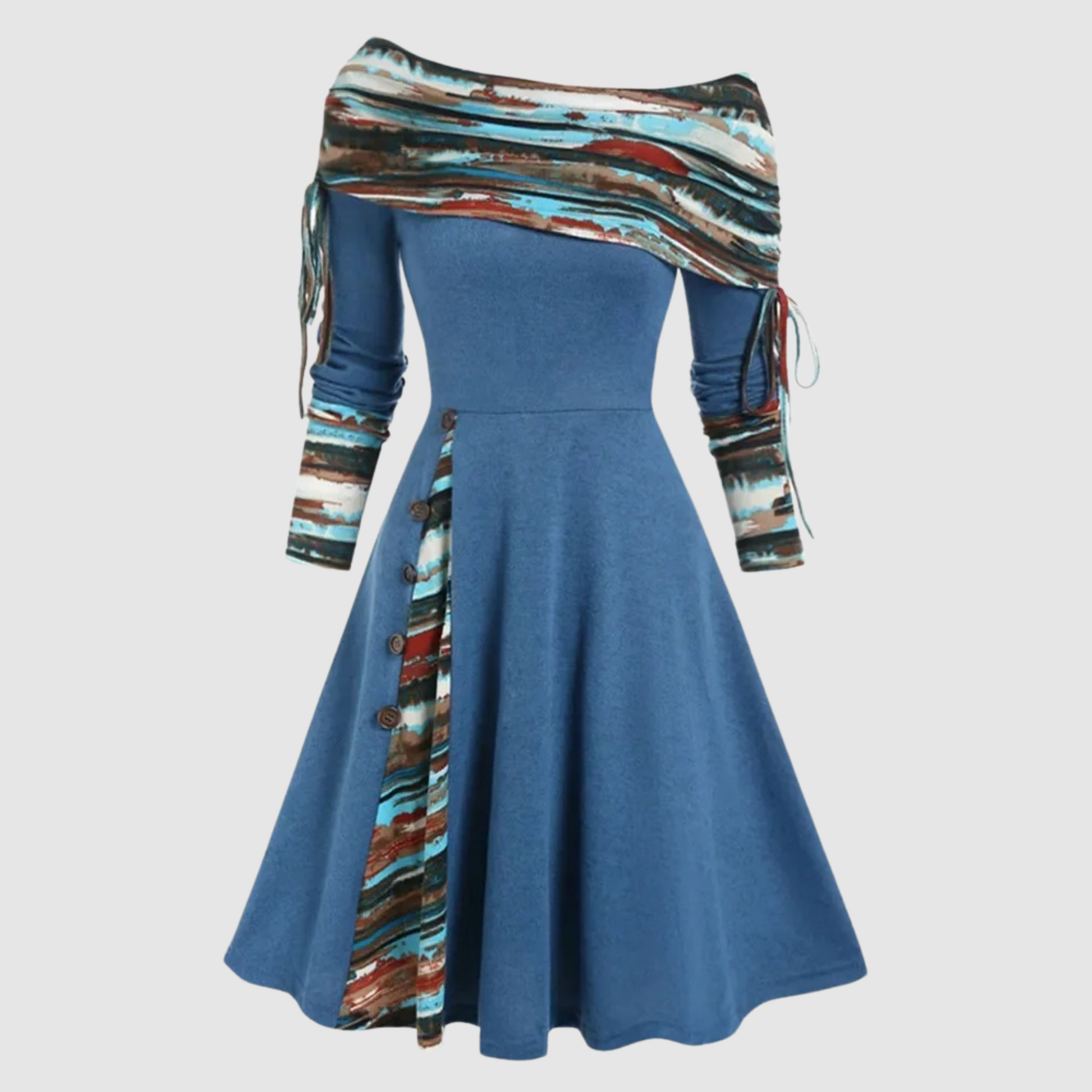 Vestido Corto De Punto De Manga Larga | Ideal Para Primavera Y Otoño