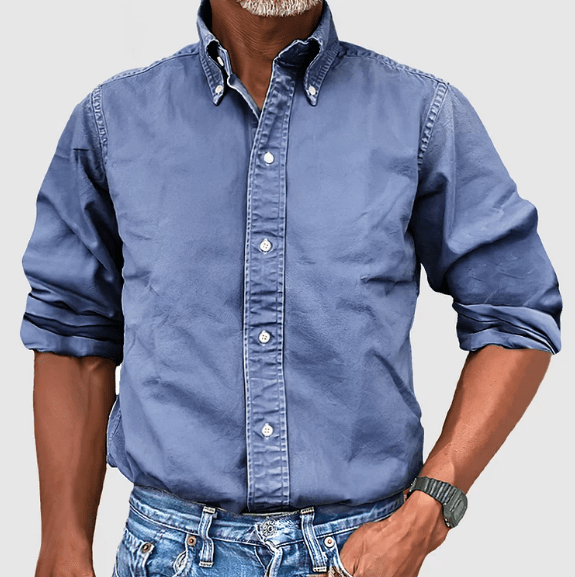 Camisa Clásica de Manga Larga para Hombres - Diseño Atemporal