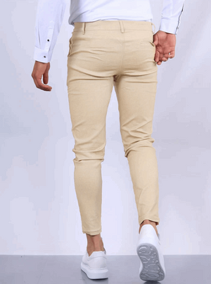 Pantalones Slim Fit con Tejido Elástico de – Ideal para Primavera y Verano