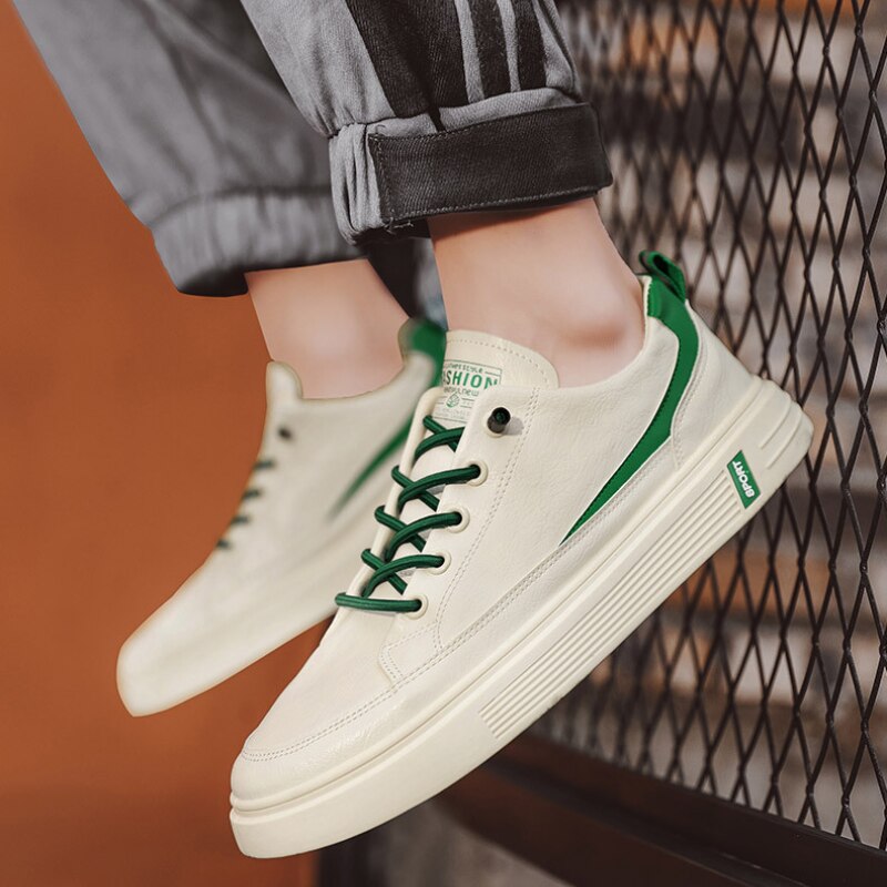 Zapatos Casuales Planos con Cordones para Hombre