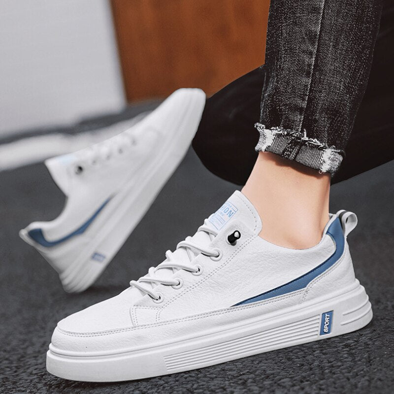 Zapatos Casuales Planos con Cordones para Hombre