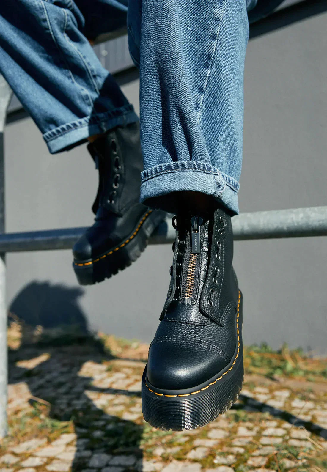 Botines de cuero con tacón y suela resistente | Ideal para otoño e invierno