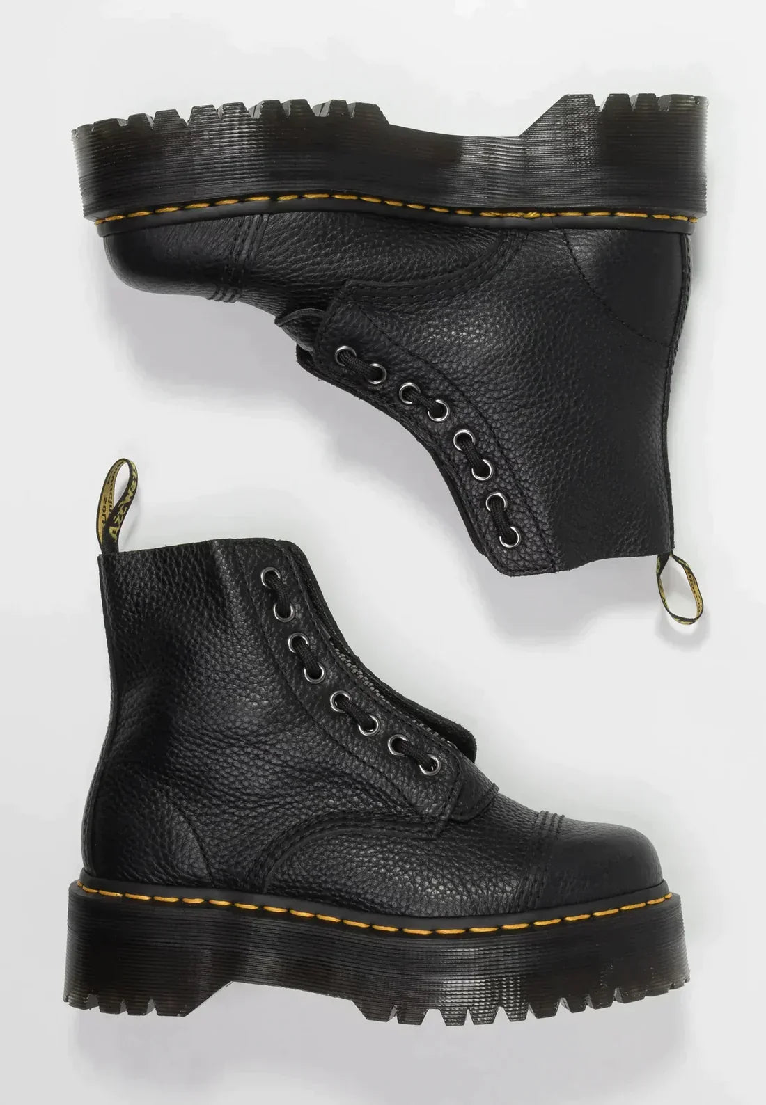 Botines de cuero con tacón y suela resistente | Ideal para otoño e invierno