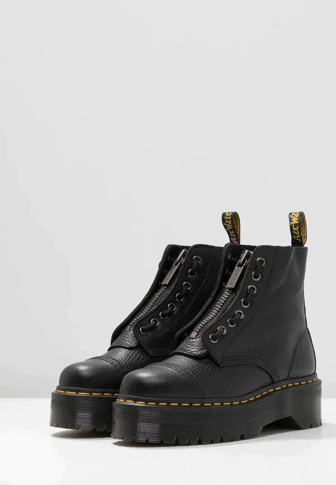 Botines de cuero con tacón y suela resistente | Ideal para otoño e invierno