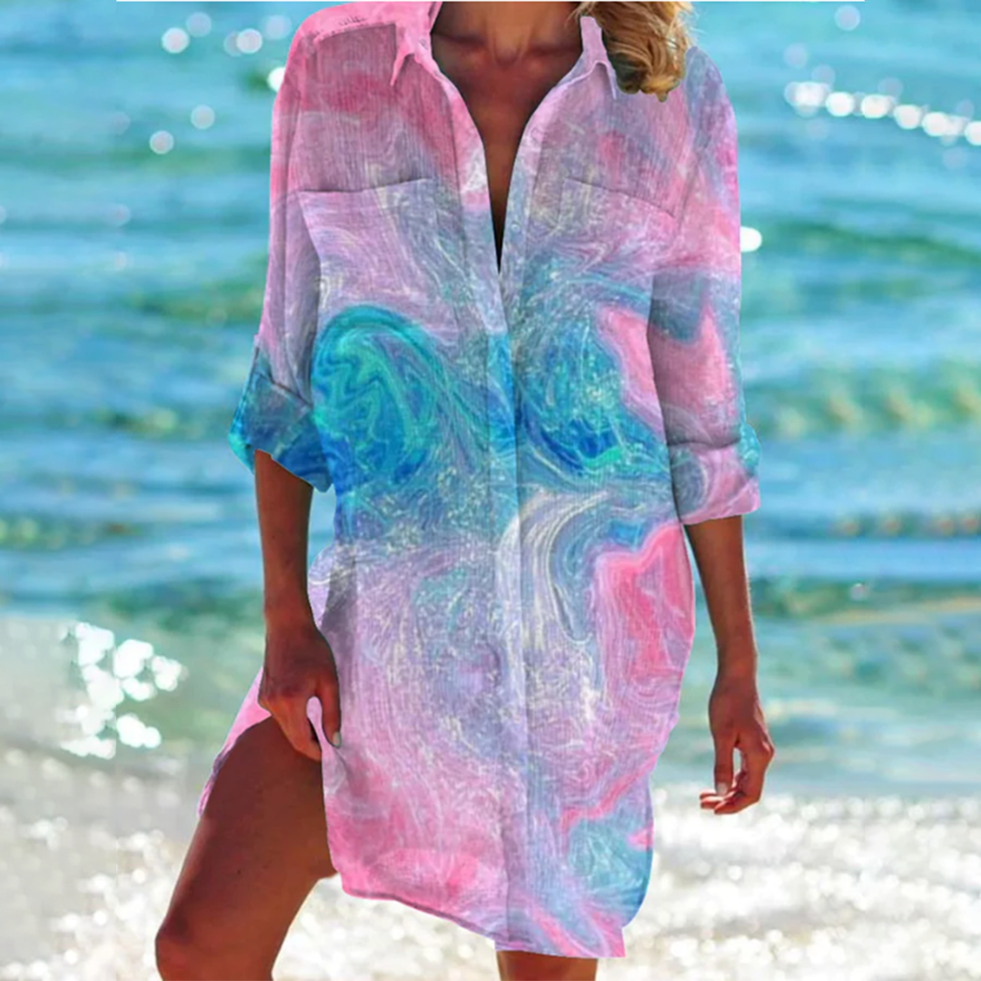 Camisa De Mujer De Manga Corta Y Tejido Ligero | Ideal Para Verano
