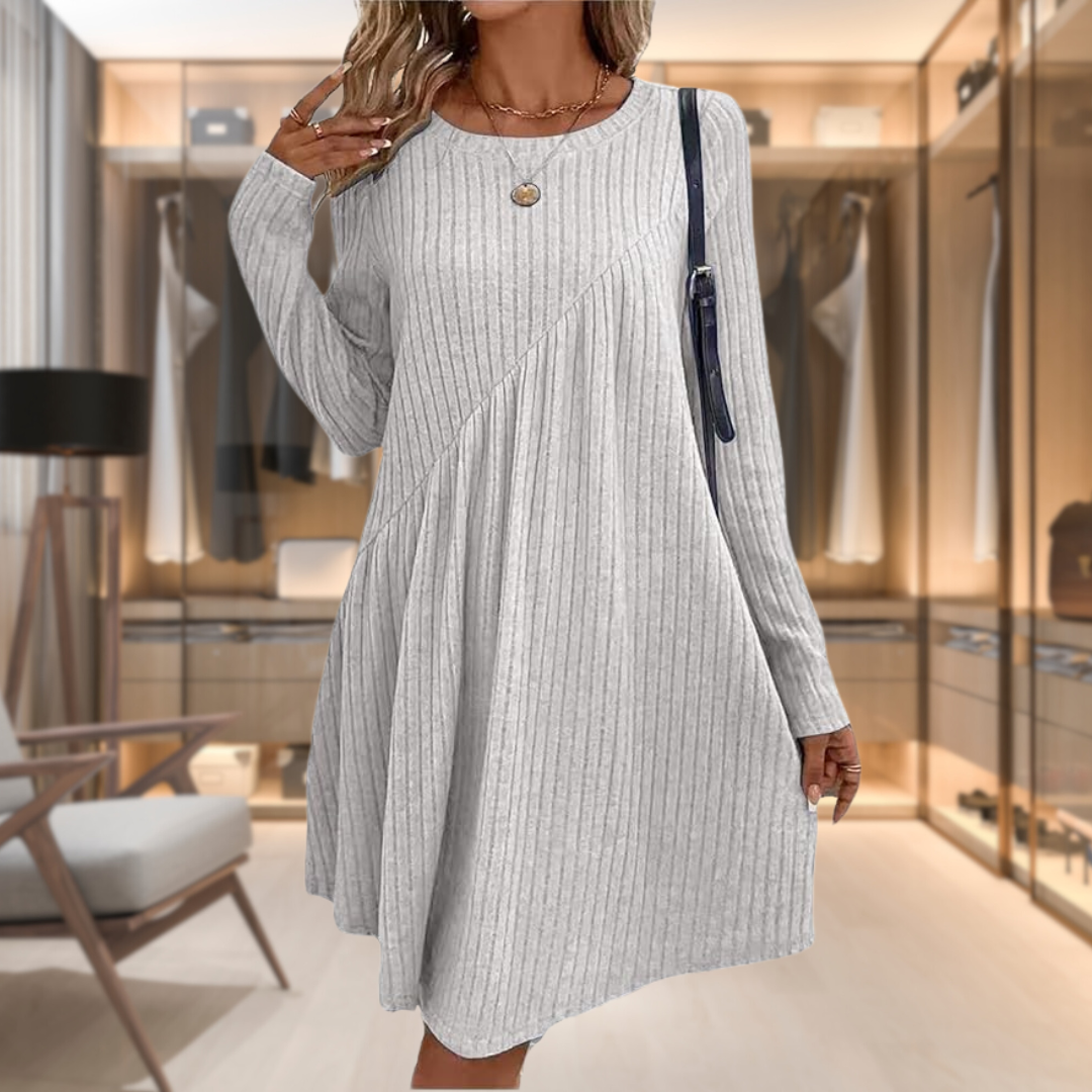 Vestido de manga larga con ajuste cómodo design ideal para Todas las ocasiones