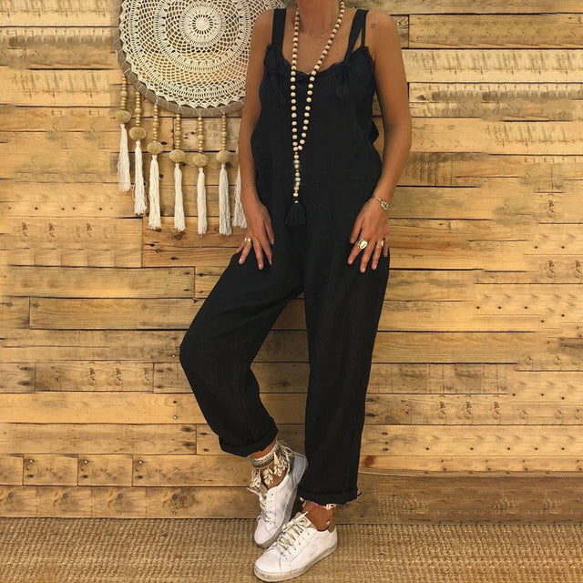 Jumpsuit de Mujer en Estilo Vintage con Corte Atemporal y Versátil