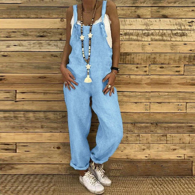 Jumpsuit de Mujer en Estilo Vintage con Corte Atemporal y Versátil