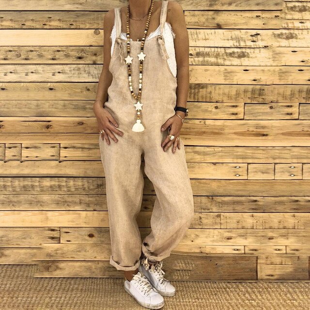 Jumpsuit de Mujer en Estilo Vintage con Corte Atemporal y Versátil