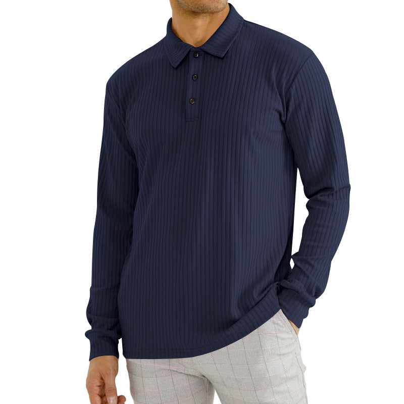Camiseta de Hombre de Manga Larga en Mezcla de Algodón | Ideal para Primavera y Otoño