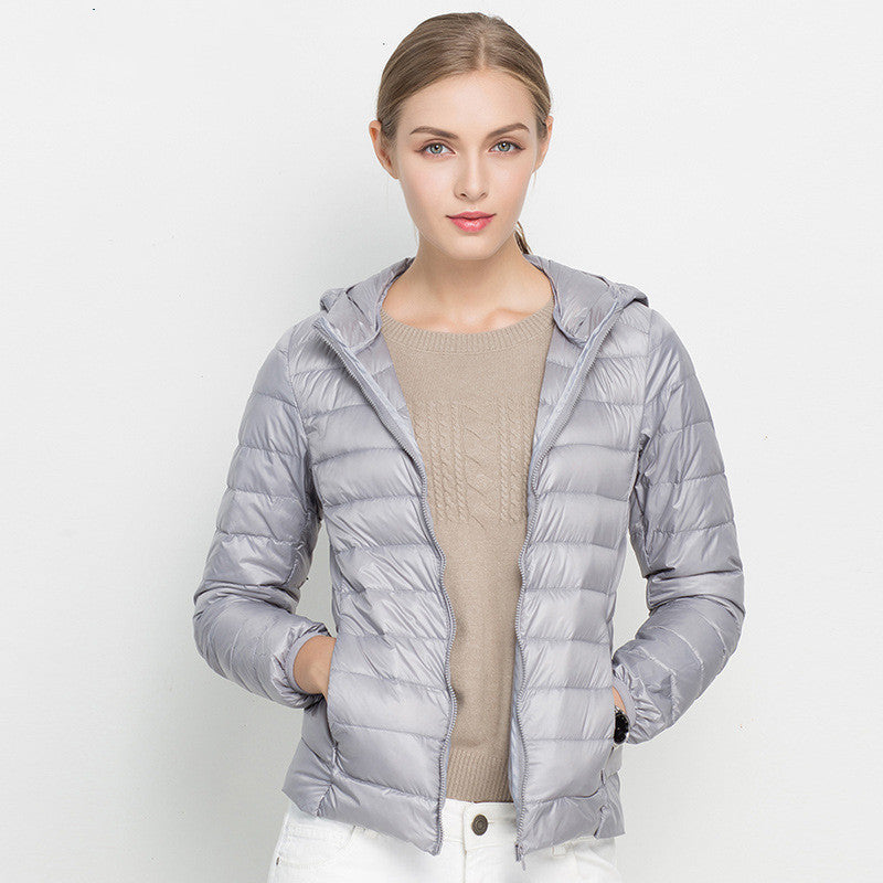 Chaqueta Ligera Acolchada con Capucha para Mujer | Ideal para Invierno